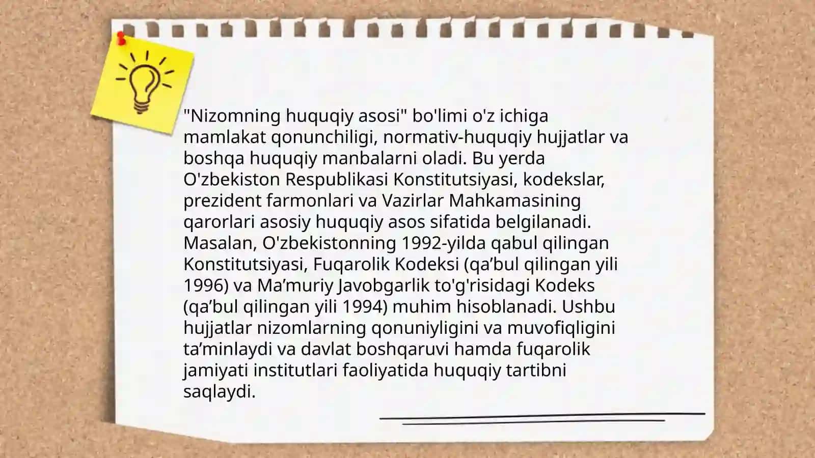 O’zbekiston Respublikasi Vazirlar Mahkamasining qaroriga asosan 272-sonli nizomning ahamiyati 4