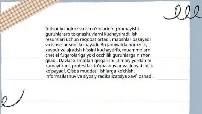 Resurslar uchun raqobat va guruhlararo ziddiyat 4