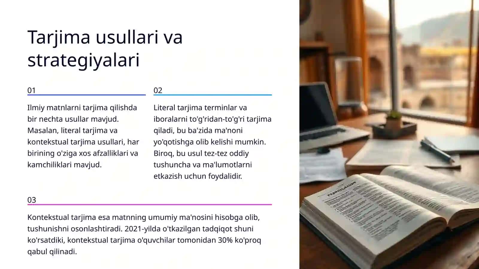 Biologiya sohalariga oid ilmiy matnlarni ketma-ket tarjima qilish 4