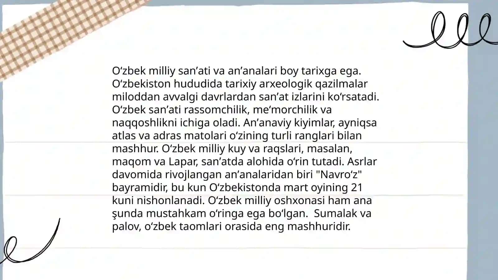 Muzeylar oʻtmish va kelajak oʻrtasidagi koʻprik. Oʻzbekiston davlat sanʼat muzeyi 4