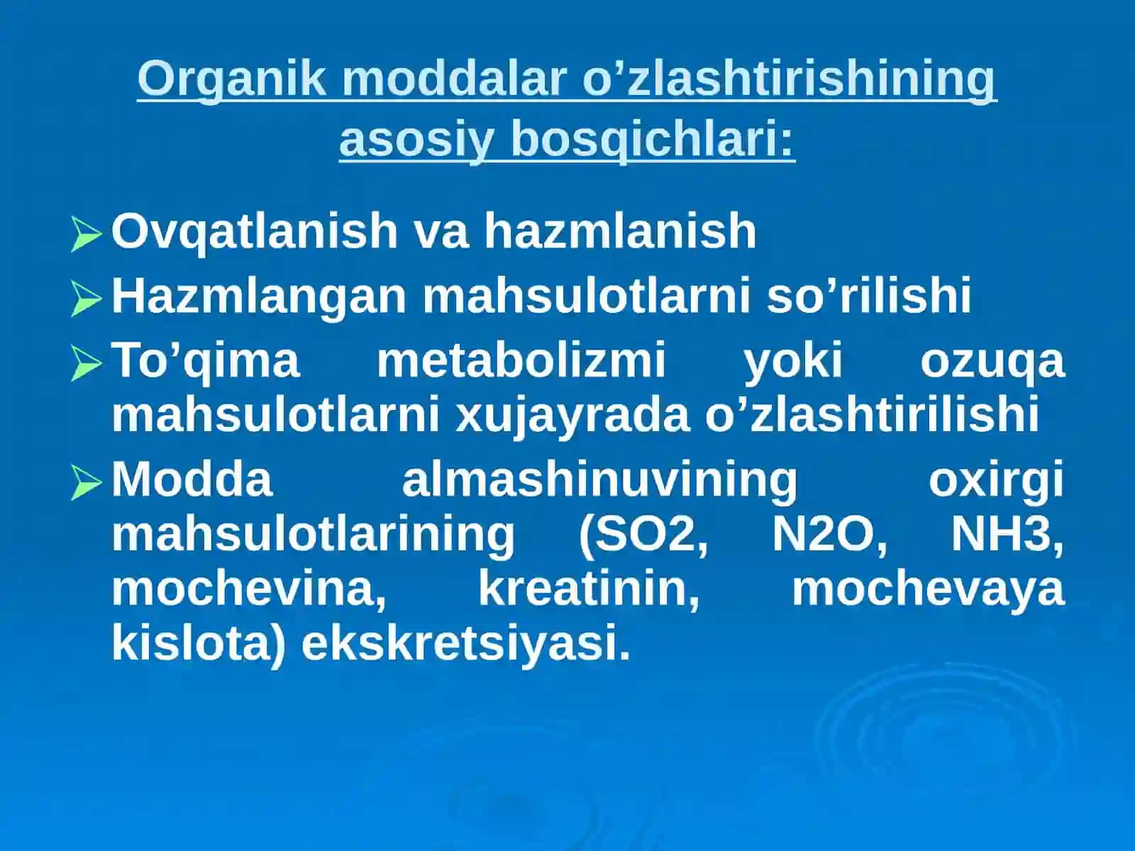 Biologik Membranalar va Oksidlanish 4