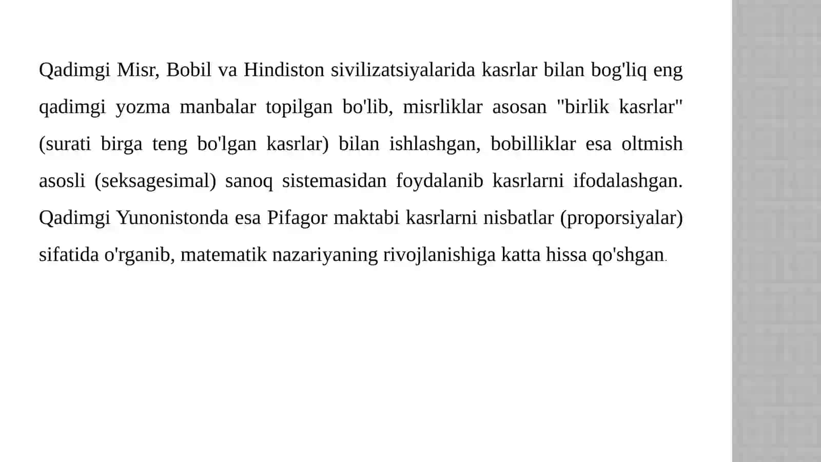 Butun sonlar tushunchasi 4