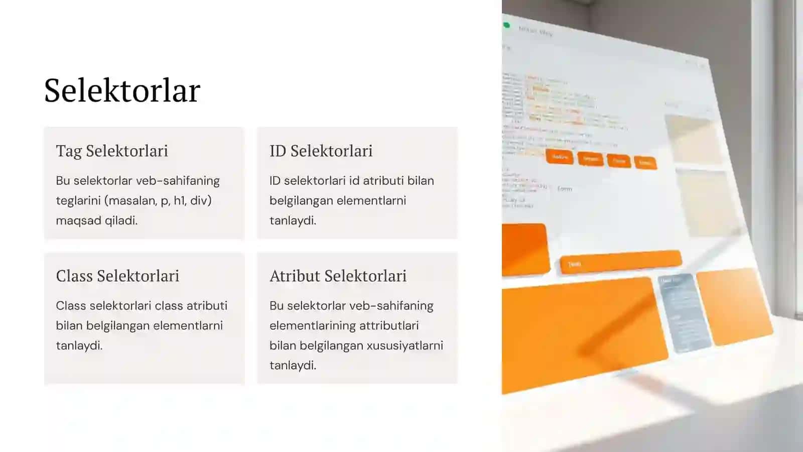 CSS Sinfaksi va Foydali Tomonlari 4