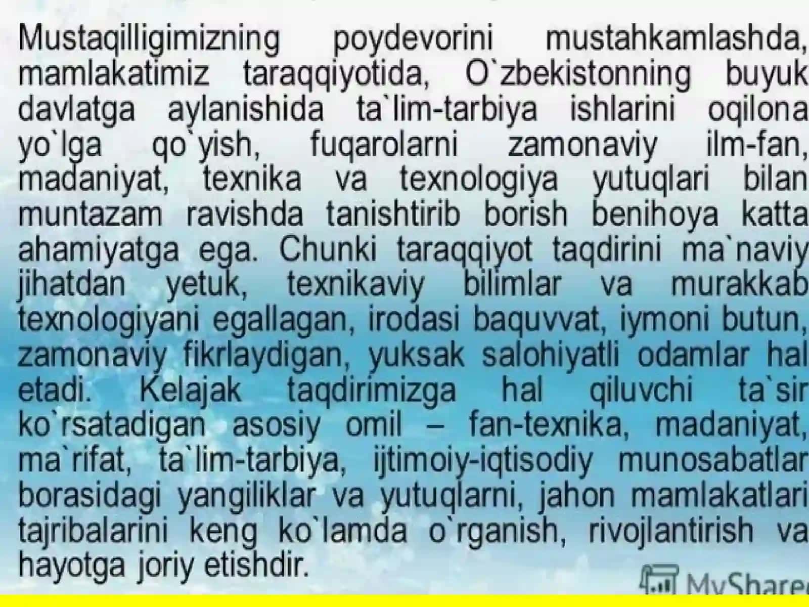 O‘zbekiston ta’lim tizimi. Mustaqillik yillarida  pedagogik fikrlar rivoji 4