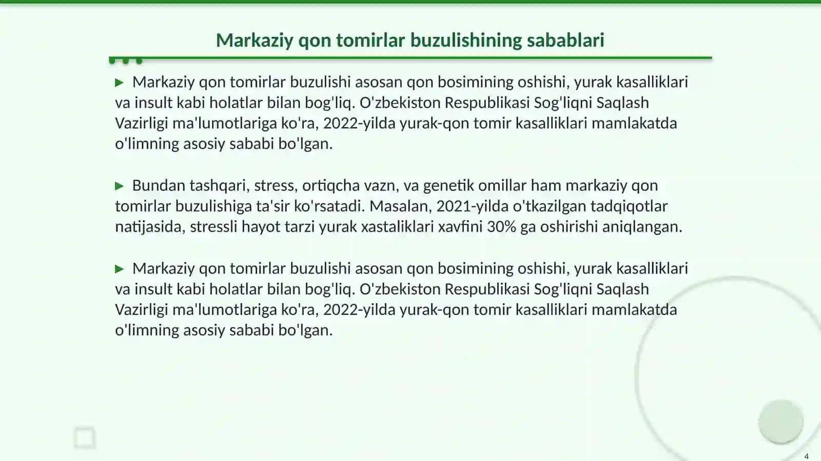 Periferik va markaziy qon tomirlarni buzulishi va ularni asorati 4