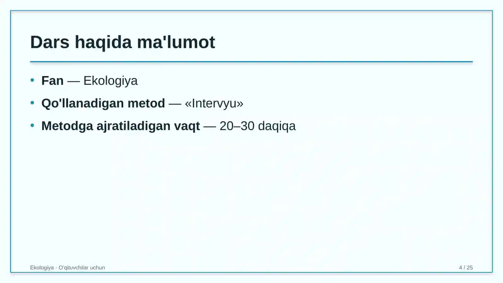 ekologiya darslarida intervyu metodidan foydalanish 9175 4