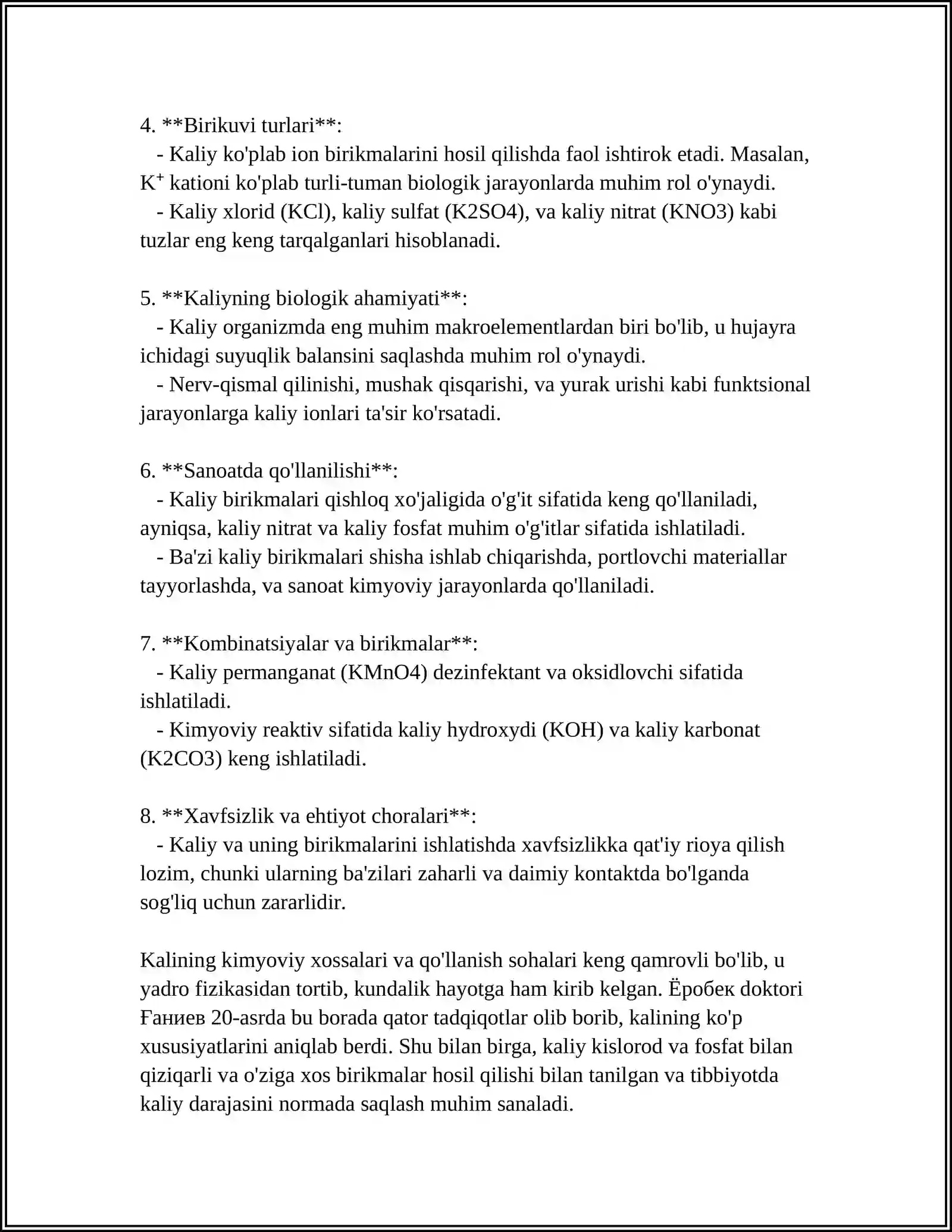 KALIY VA UNING BIRIKMALARI 4
