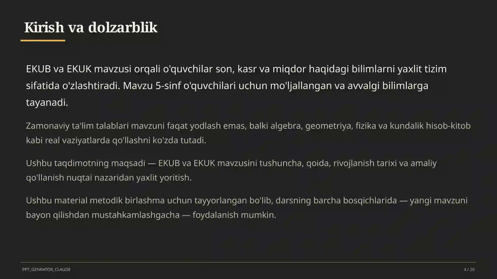 EKUB va EKUK (5-sinf) 4