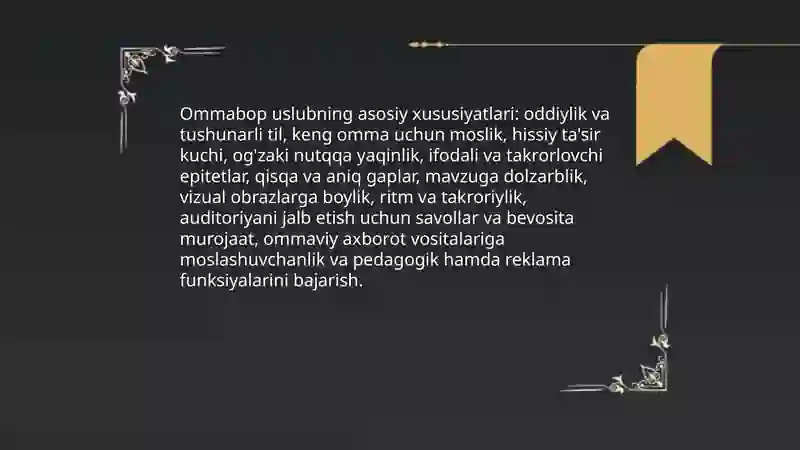 Ommabop uslub 4
