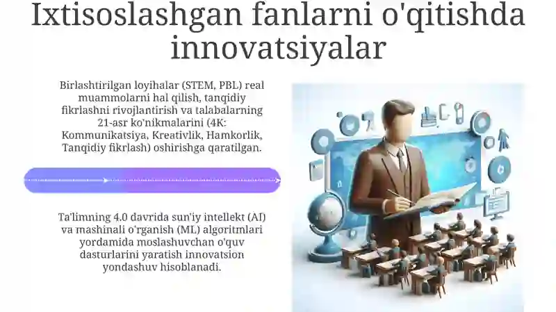 Maxsus fanlarni o‘qitish metodikasi faniga kirish 4