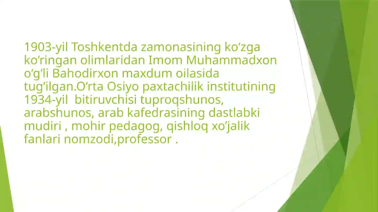 BAHODIROV MAJIDXONNING TUPROQLAR GEOGRAFIYASIGA QO’SHGAN HISSASI 4