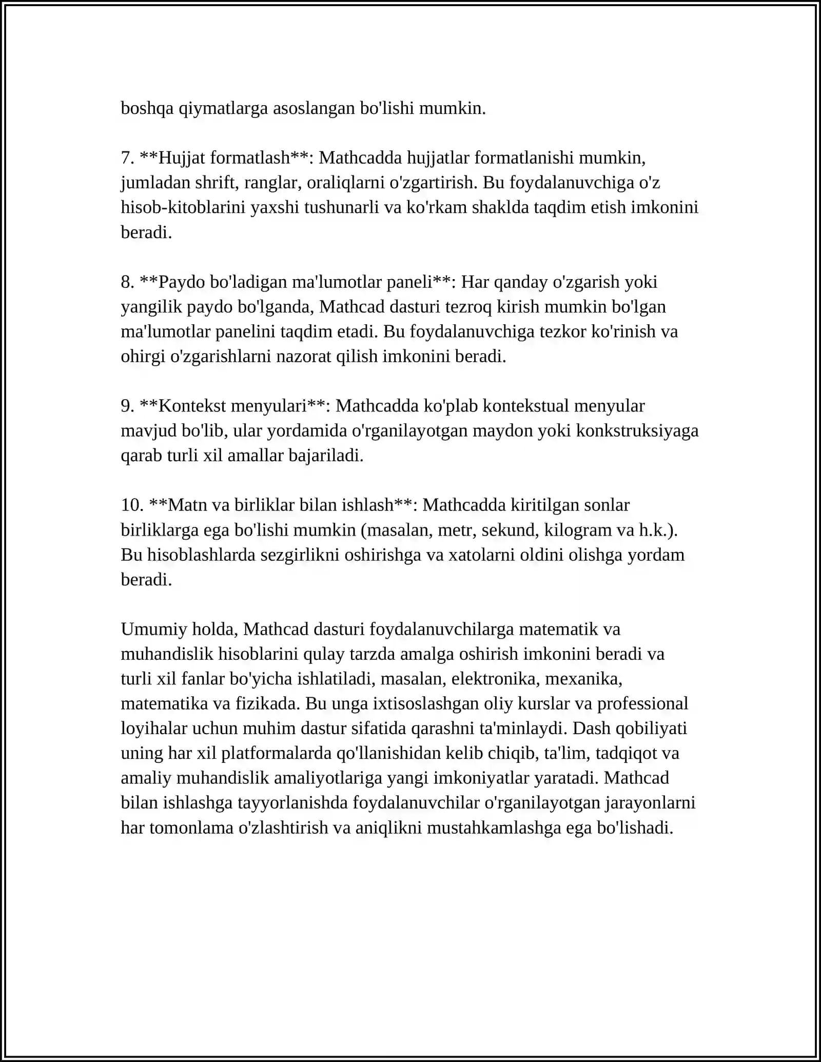 MATHKAD DASTURI 4