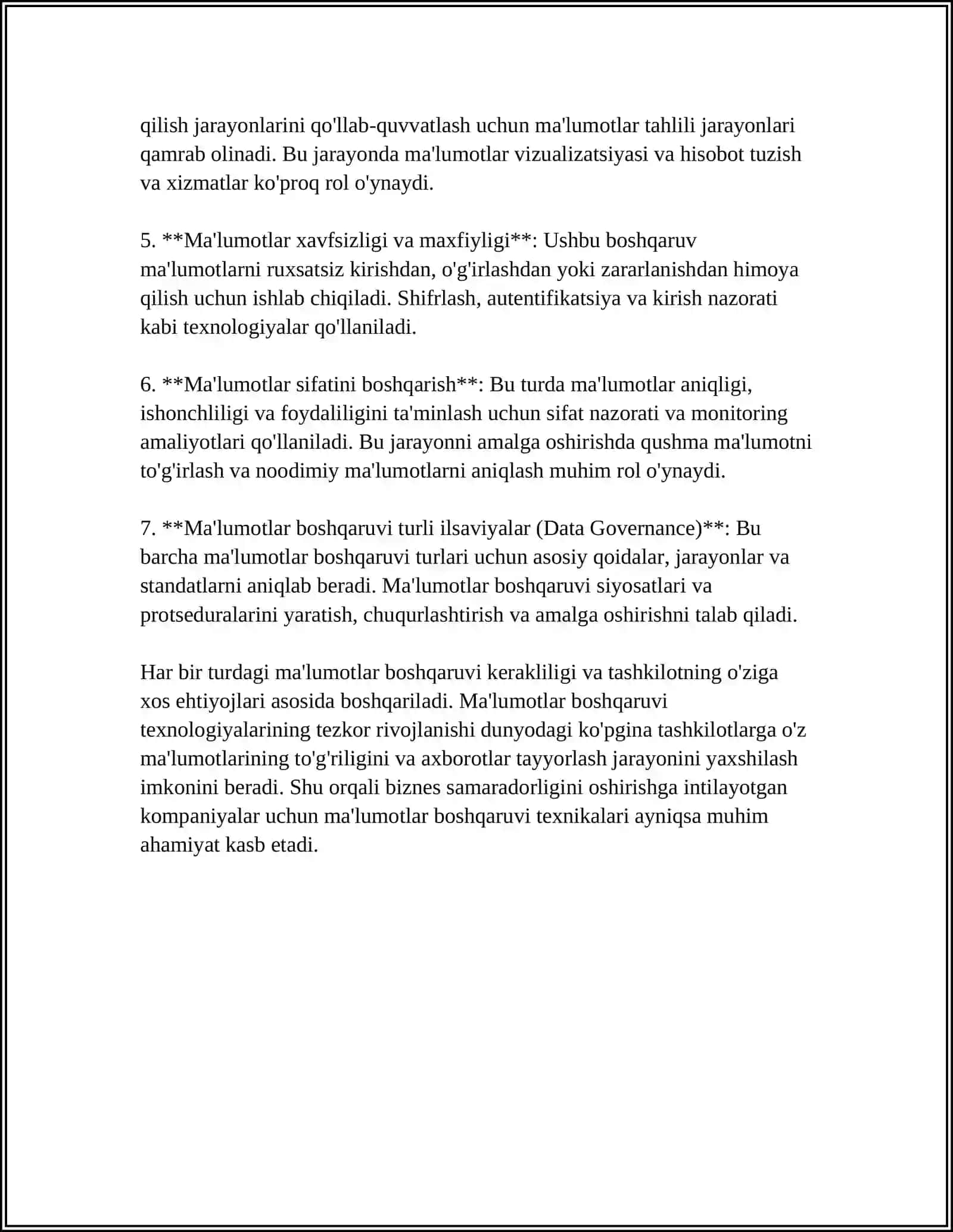 MA'LUMOTLAR BOSHQARUVI TURLARI 4