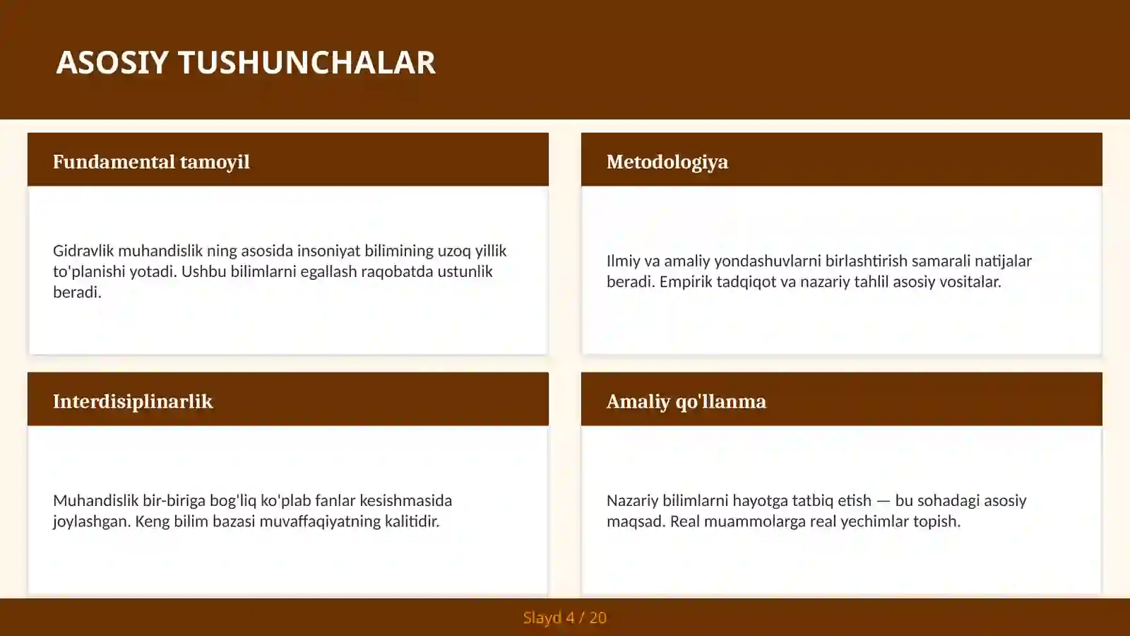 Gidravlik muhandislik 4