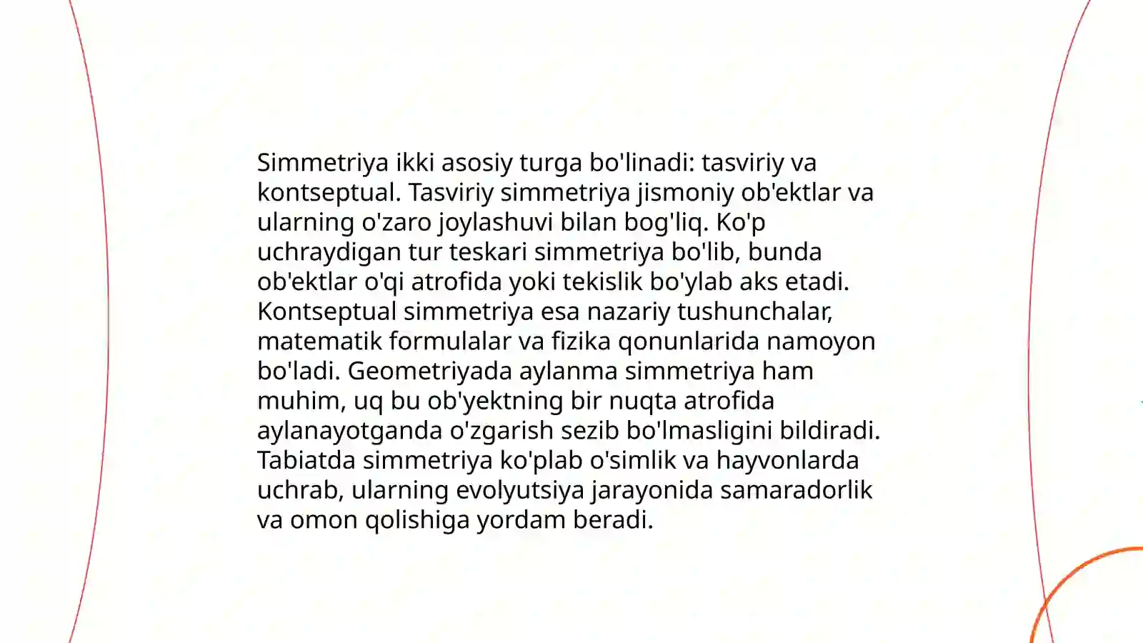 "Simmetriya nima?" oʻquv filmi 4