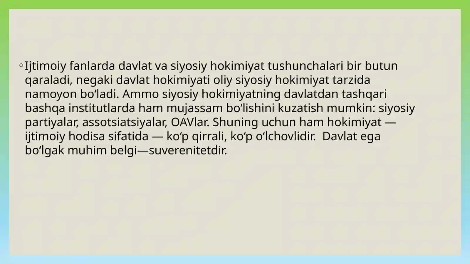Davlat boshqaruvi va fuqarolik jamiyati institutlari munosabatlari 4