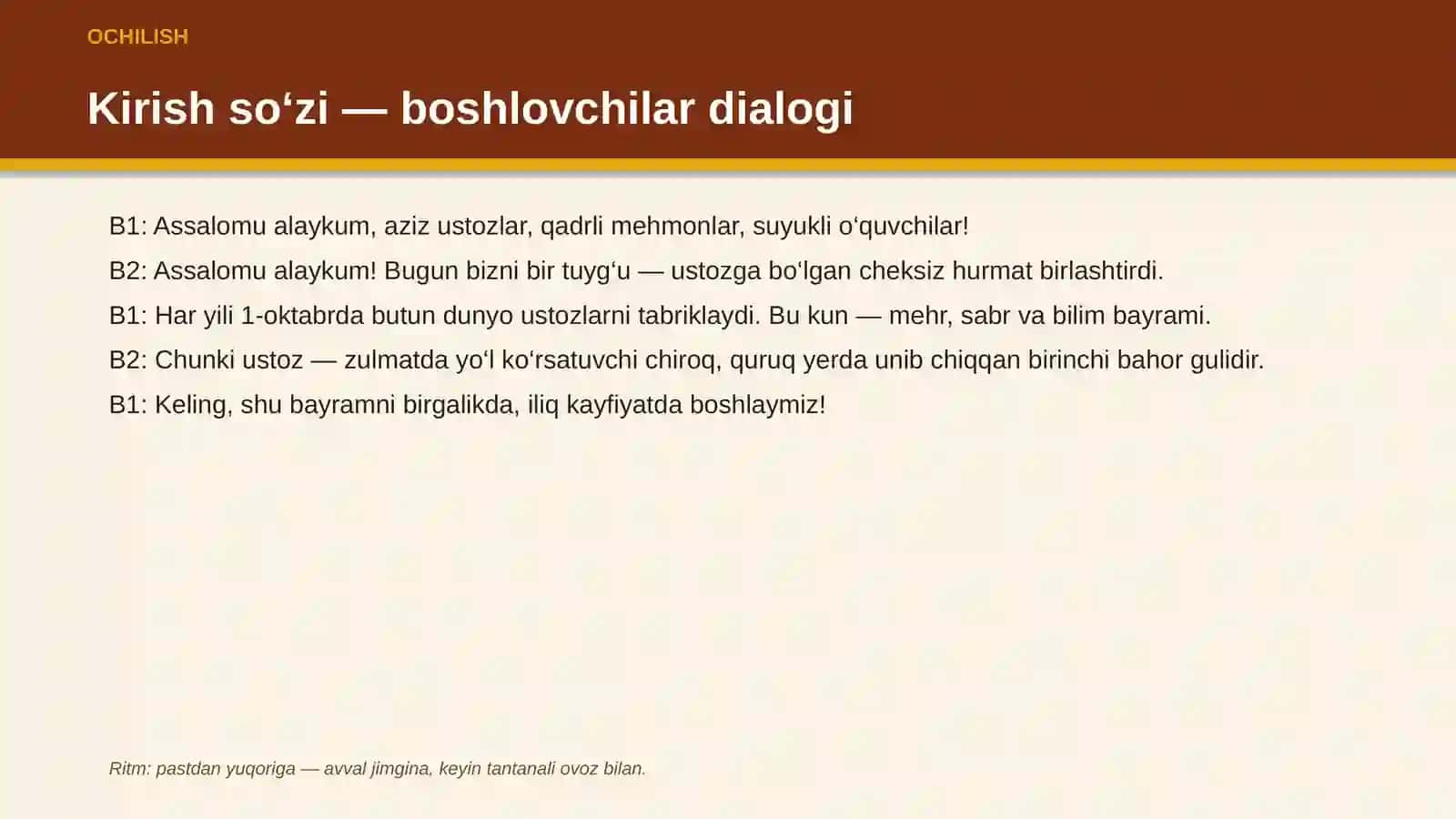 Ustoz — mehr va bilim quyoshi 4