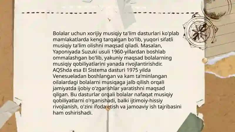Musiqiy taʼlim tarbiya jarayonida xorijiy tarbiyalarni oʼrganish 4