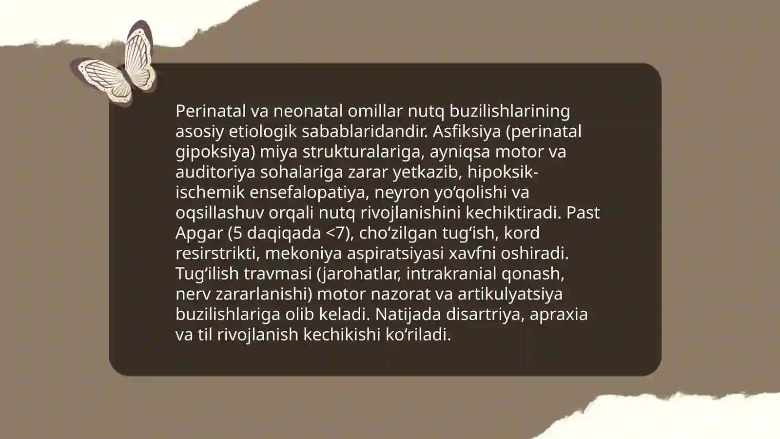 Nutq buzilishlari etiologiyasi 4