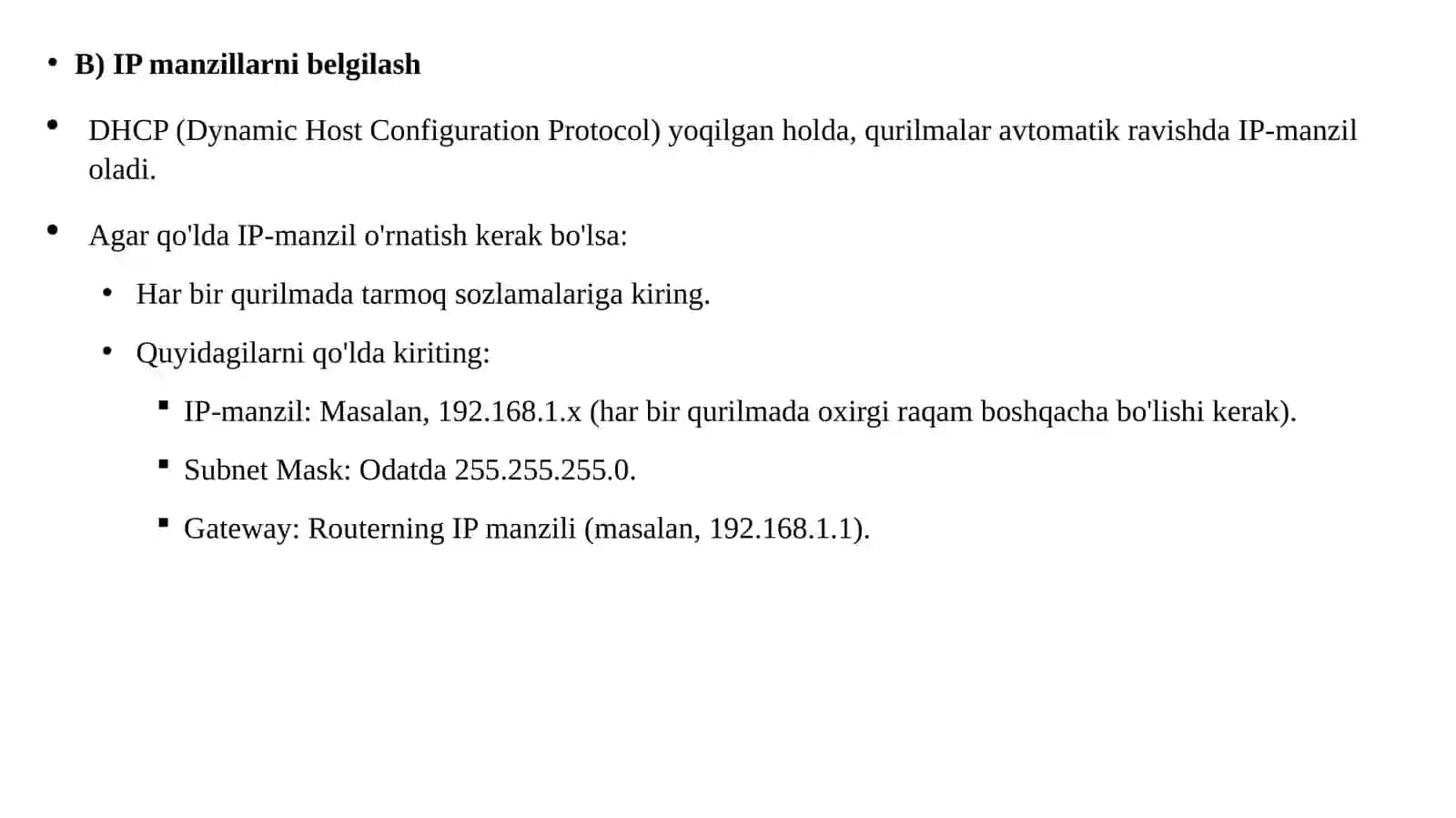 Localtarmoqhosilqilishvaundamalumotalmashish 4