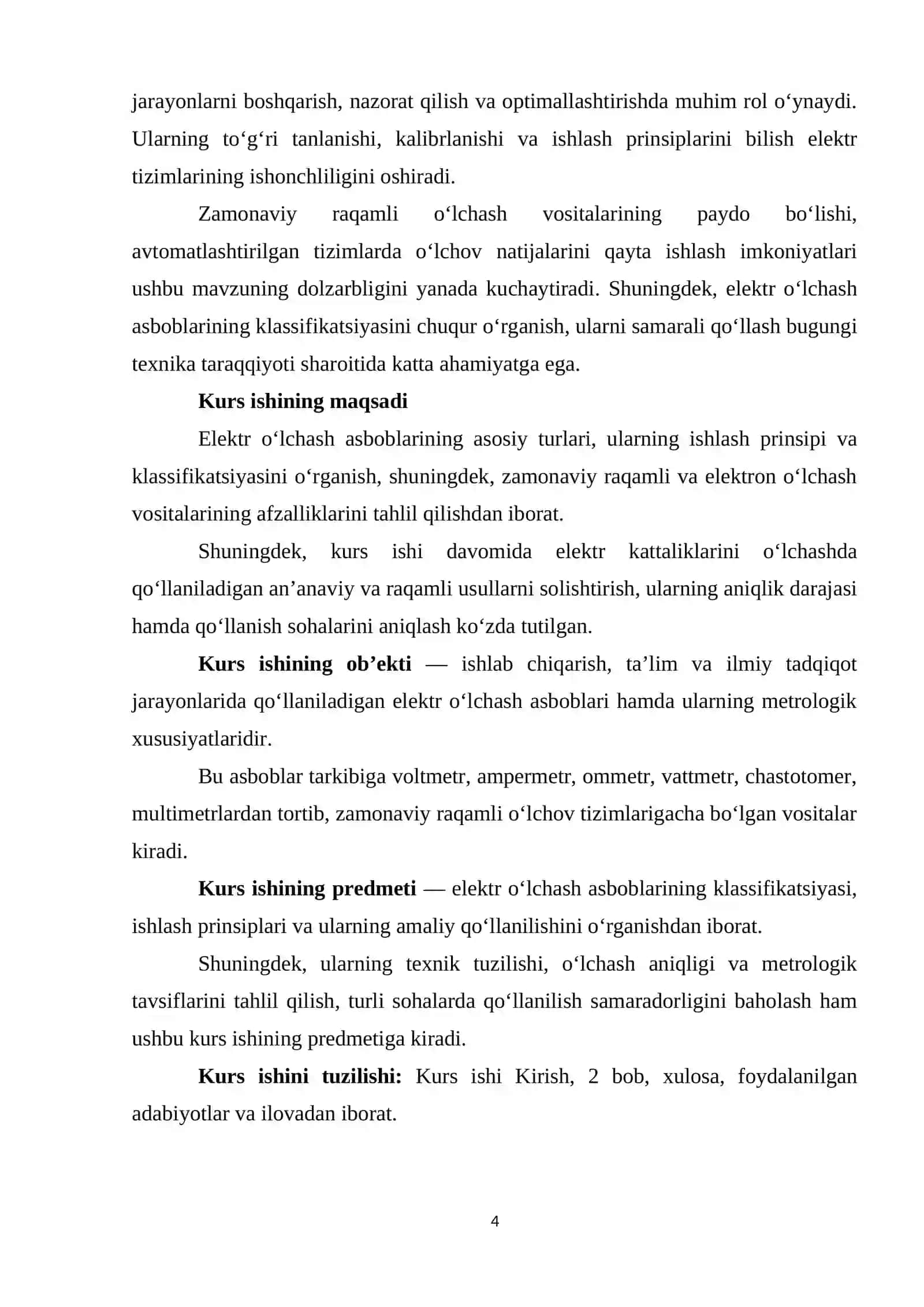 ELЕKTR O‘LCHАSH АSBОBLАRINING KLАSSIFIKАTSIYASI 4
