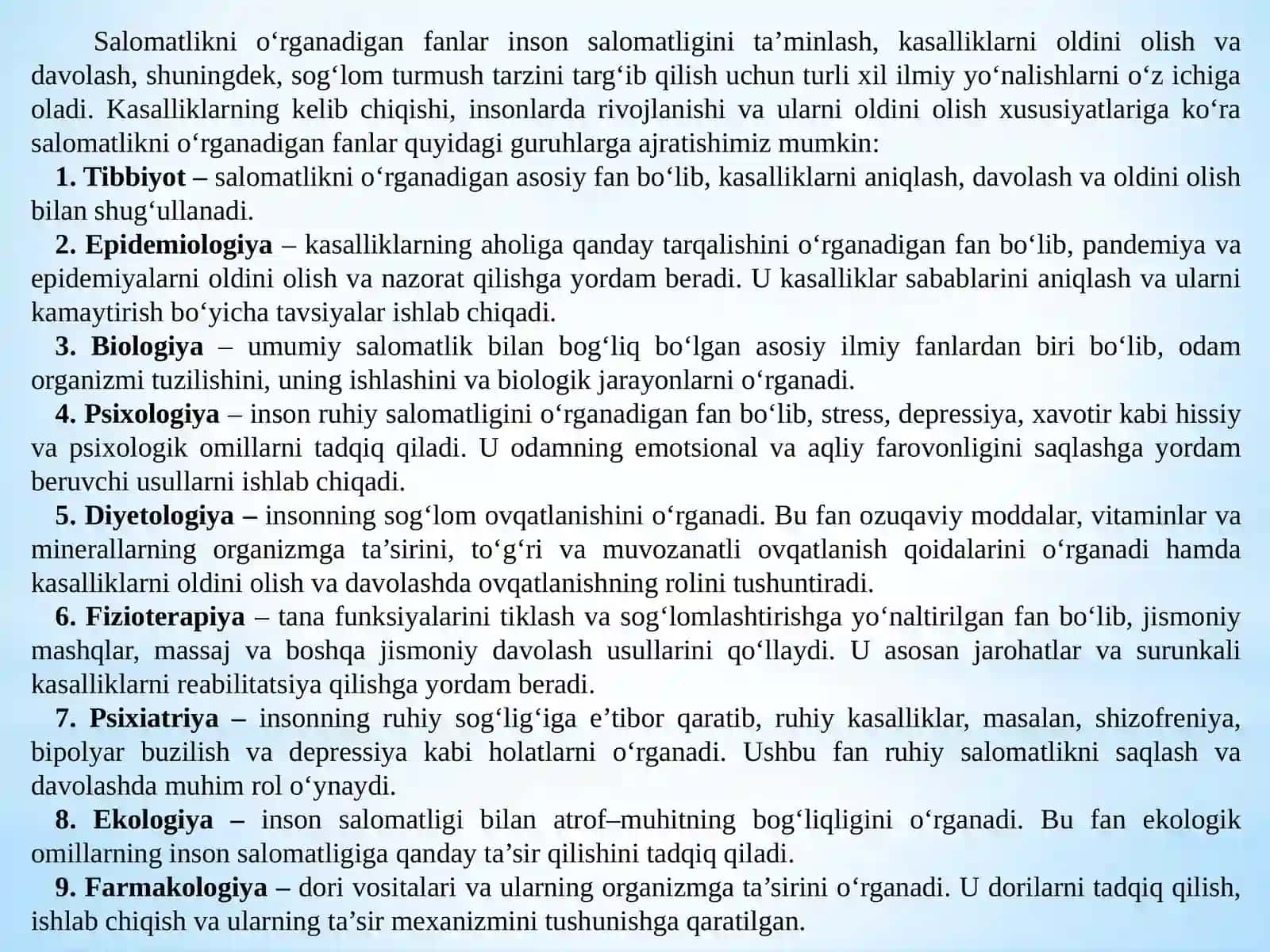 Salomatlik muammolari va tibbiy ijtimoiy xizmatlar 4