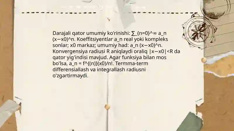 Darajali qatorlar 4
