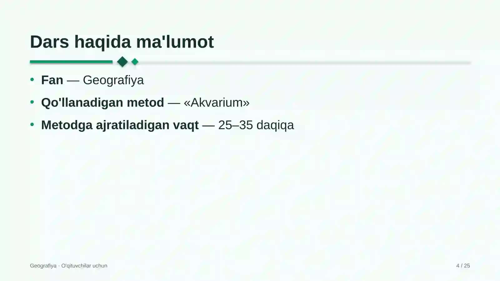 geografiya darslarida akvarium metodidan foydalanish 6576 4