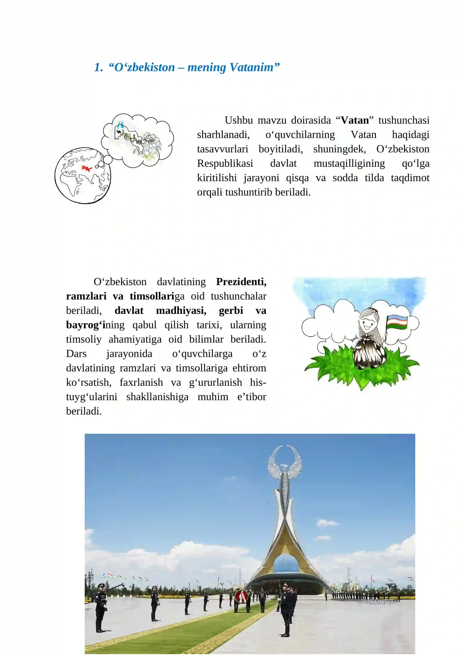 Mustaqillik darsi mavzulari 4