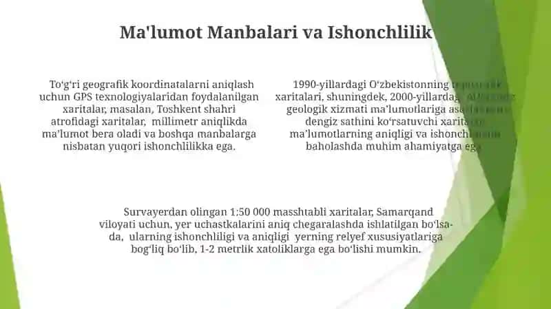 Geografik Xaritalarni Taxlil Qilish va Baholash 4
