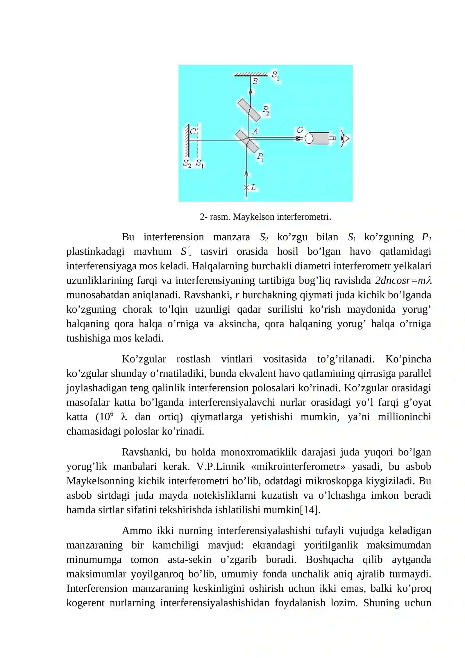 Maykelson interferometri 4