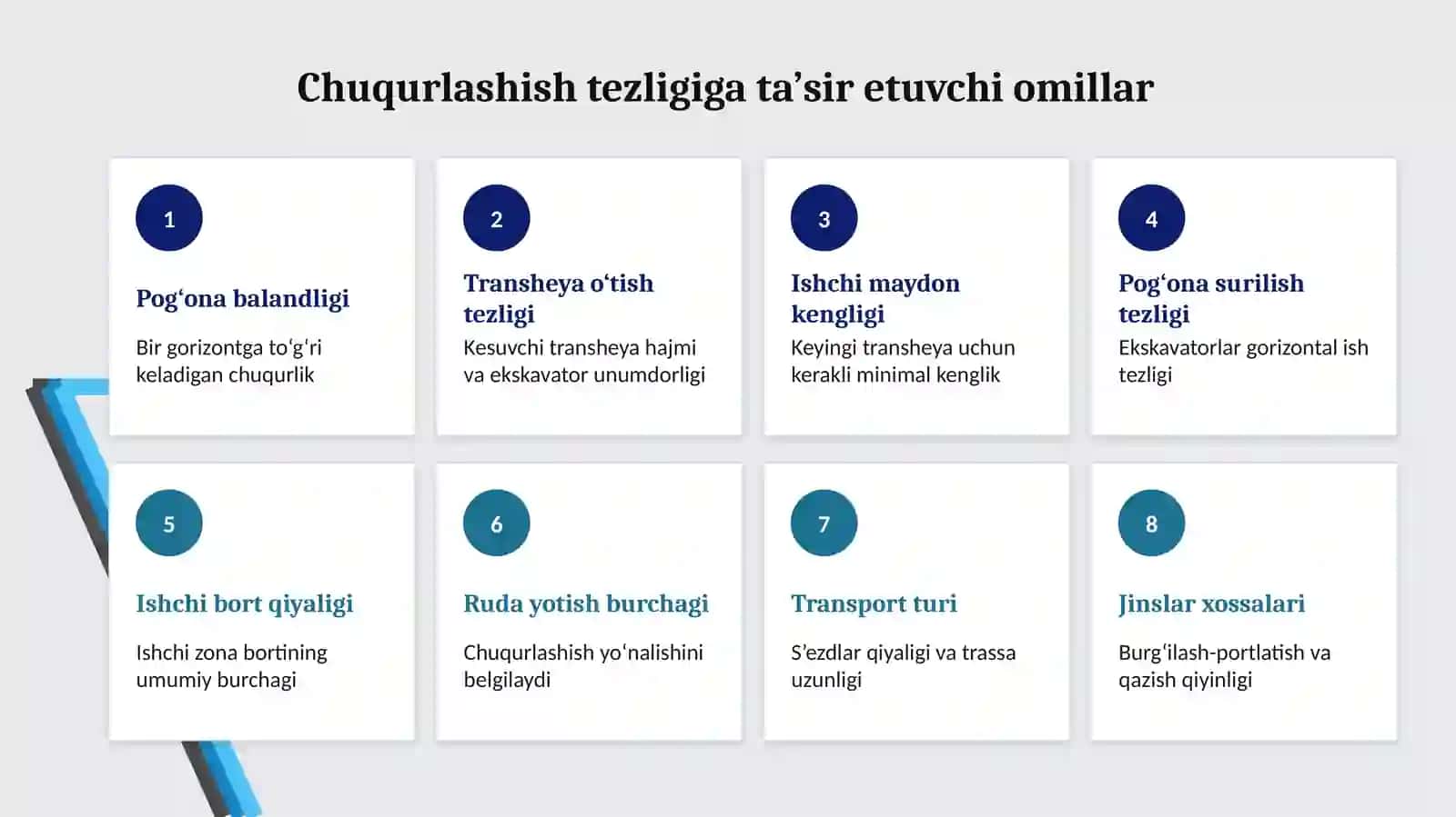 Kon ishlarining chuqurlashish tezligini aniqlash 4