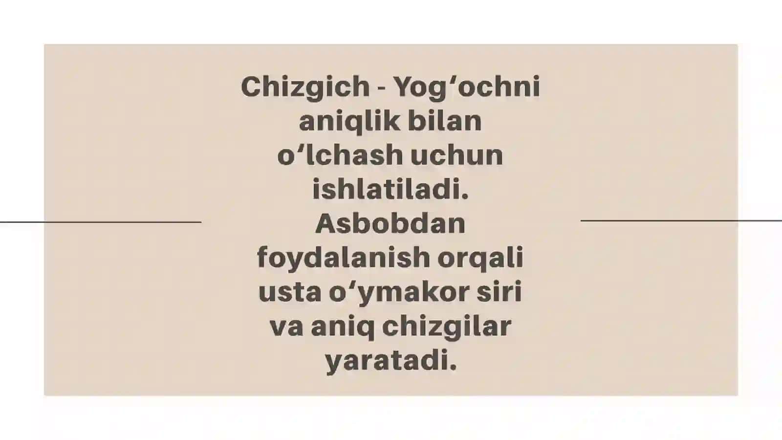 Yog‘och O‘ymakorligi Asboblari 4