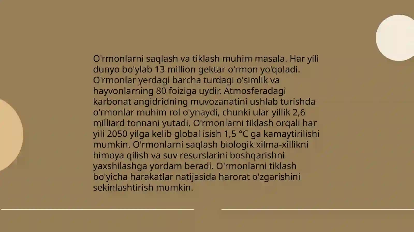 Tabiatni muhofaza qilish va sogʻlom turmush masalalari 4