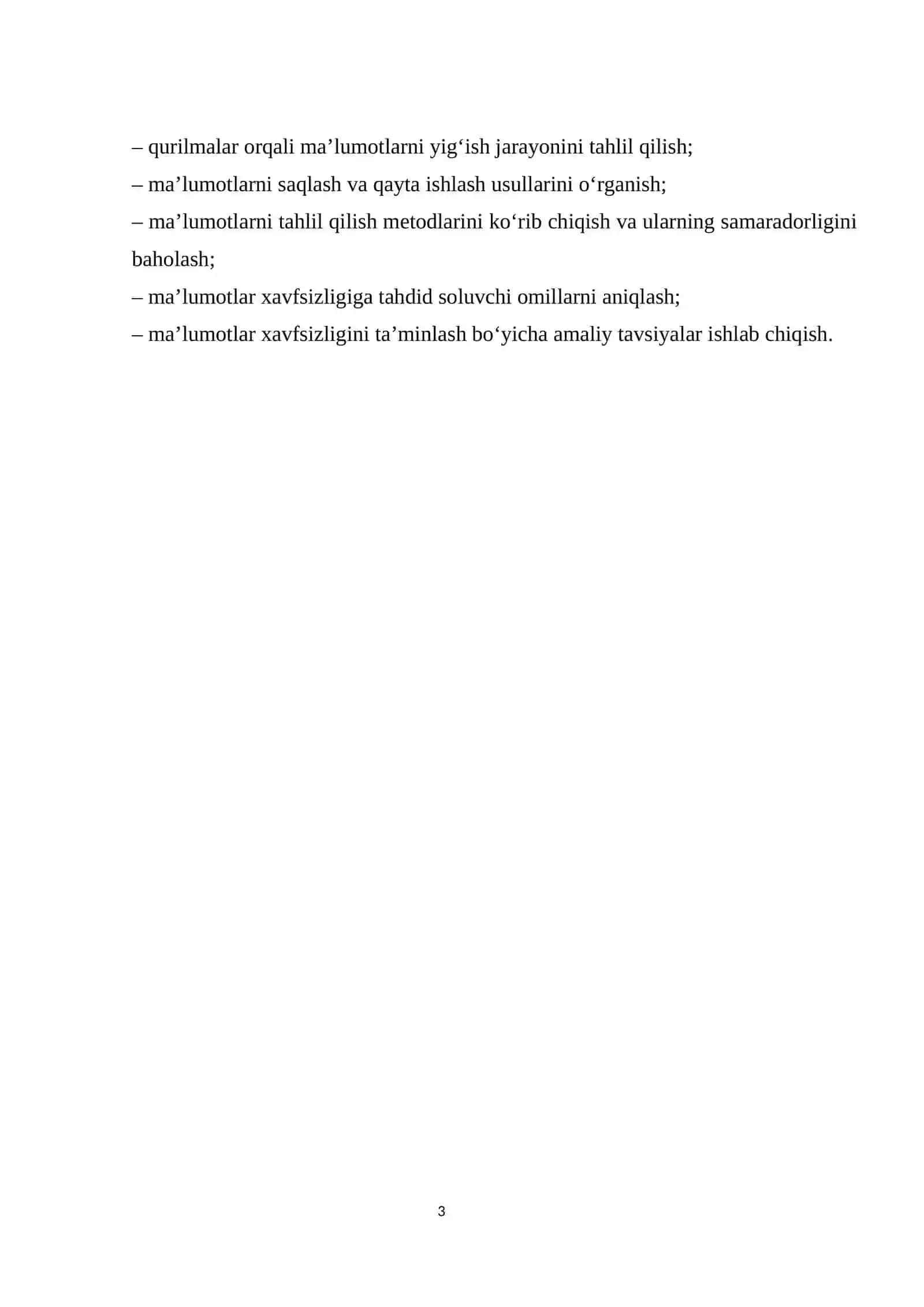 Buyumlar internetidan foydalanib, malumotlar holatini tahlil qiling va ularni xavfsizligini ko'risah chiqing 4