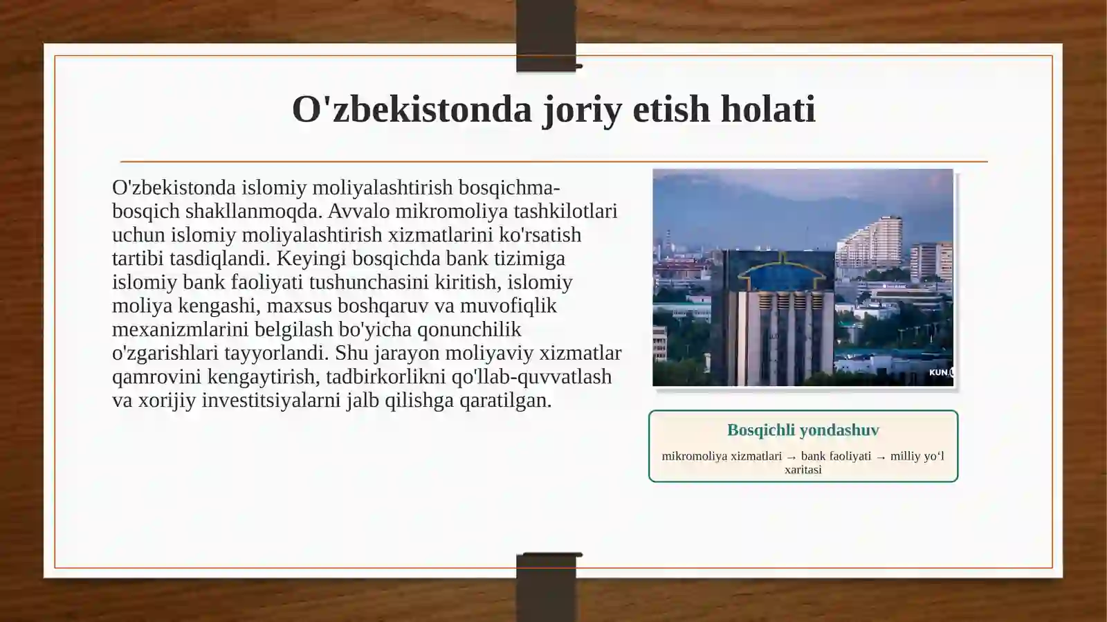 Islomiy moliyalashni joriy etilishi tartiblari 4