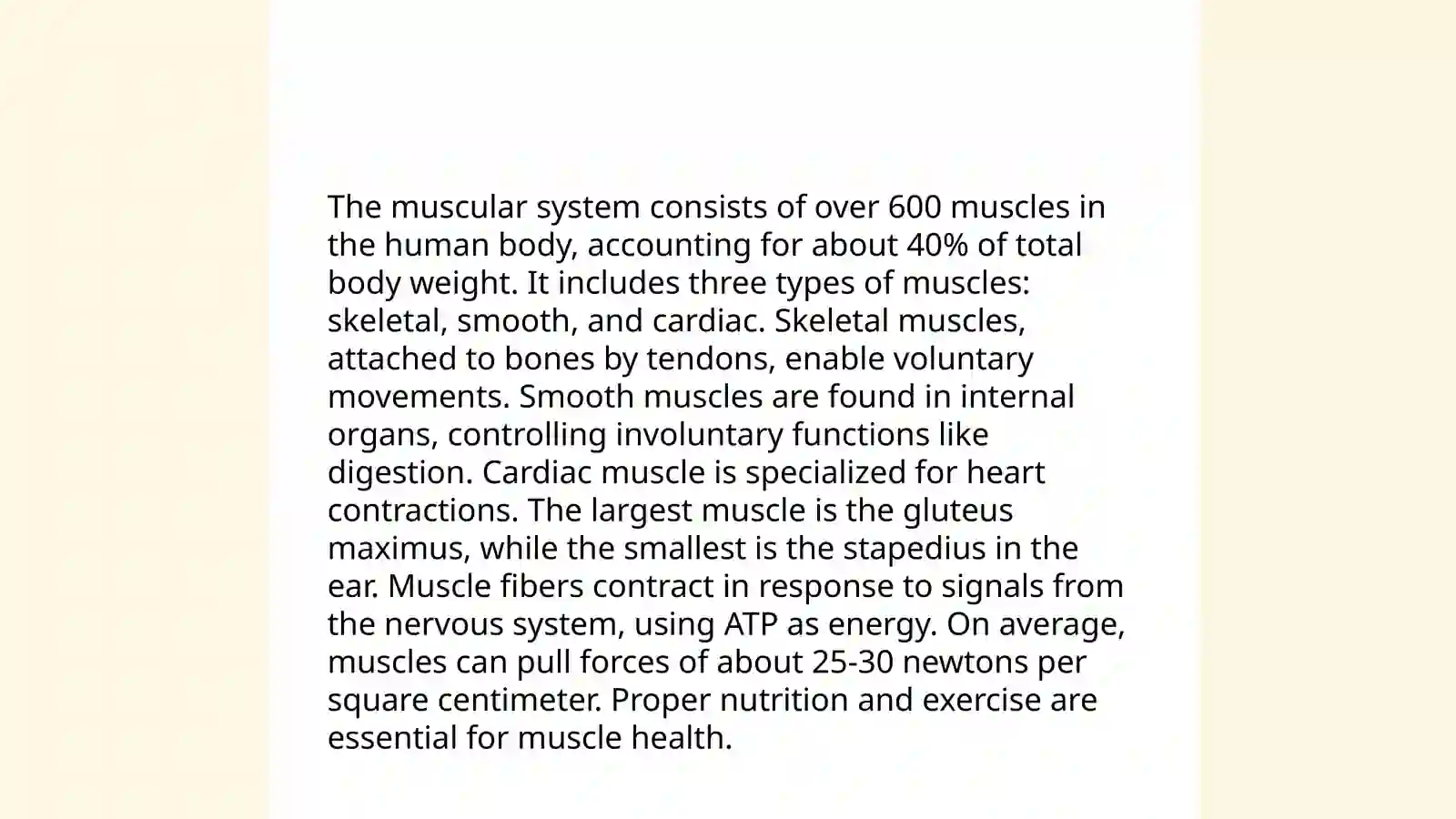 Presentation: Human body 4