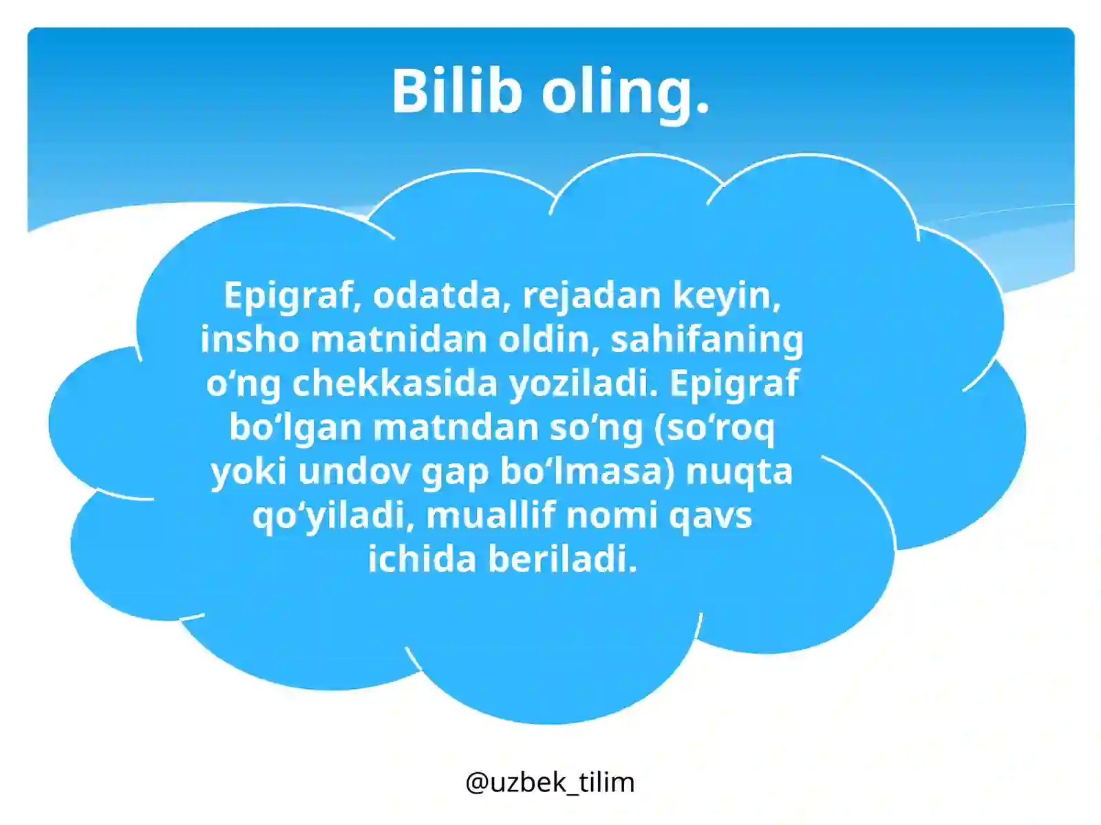 Inshoga epigraf tanlash 4
