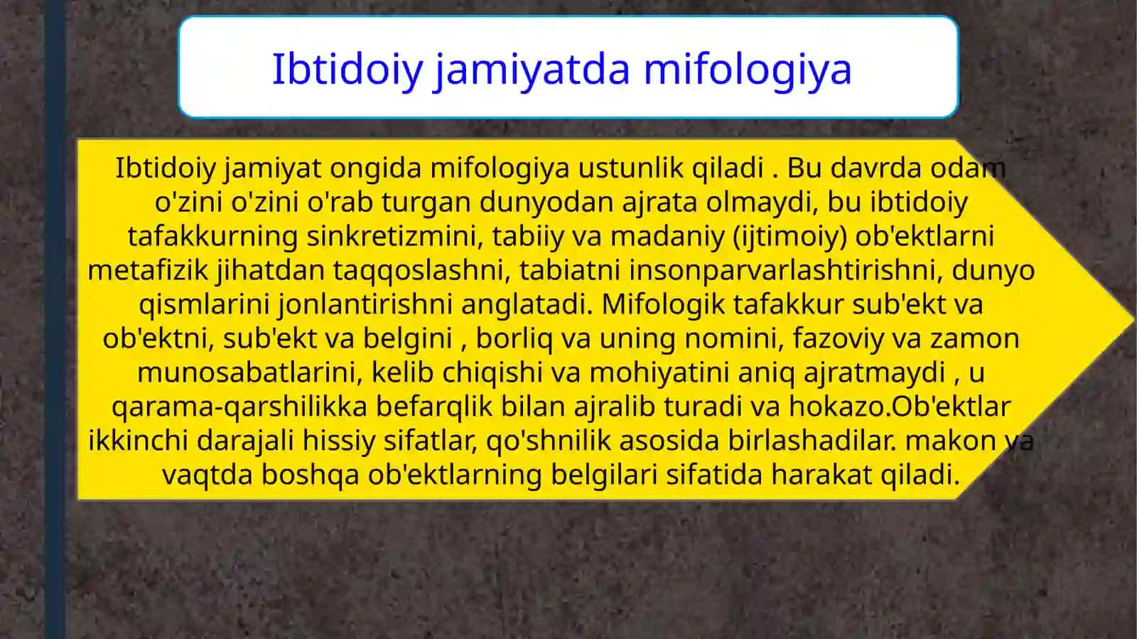 Mumtoz adabiyotning shakllanishi dagi asosiy omillar: mifologiya va uning yozma adabiyot tarqqiyotidagi o‘rni 4