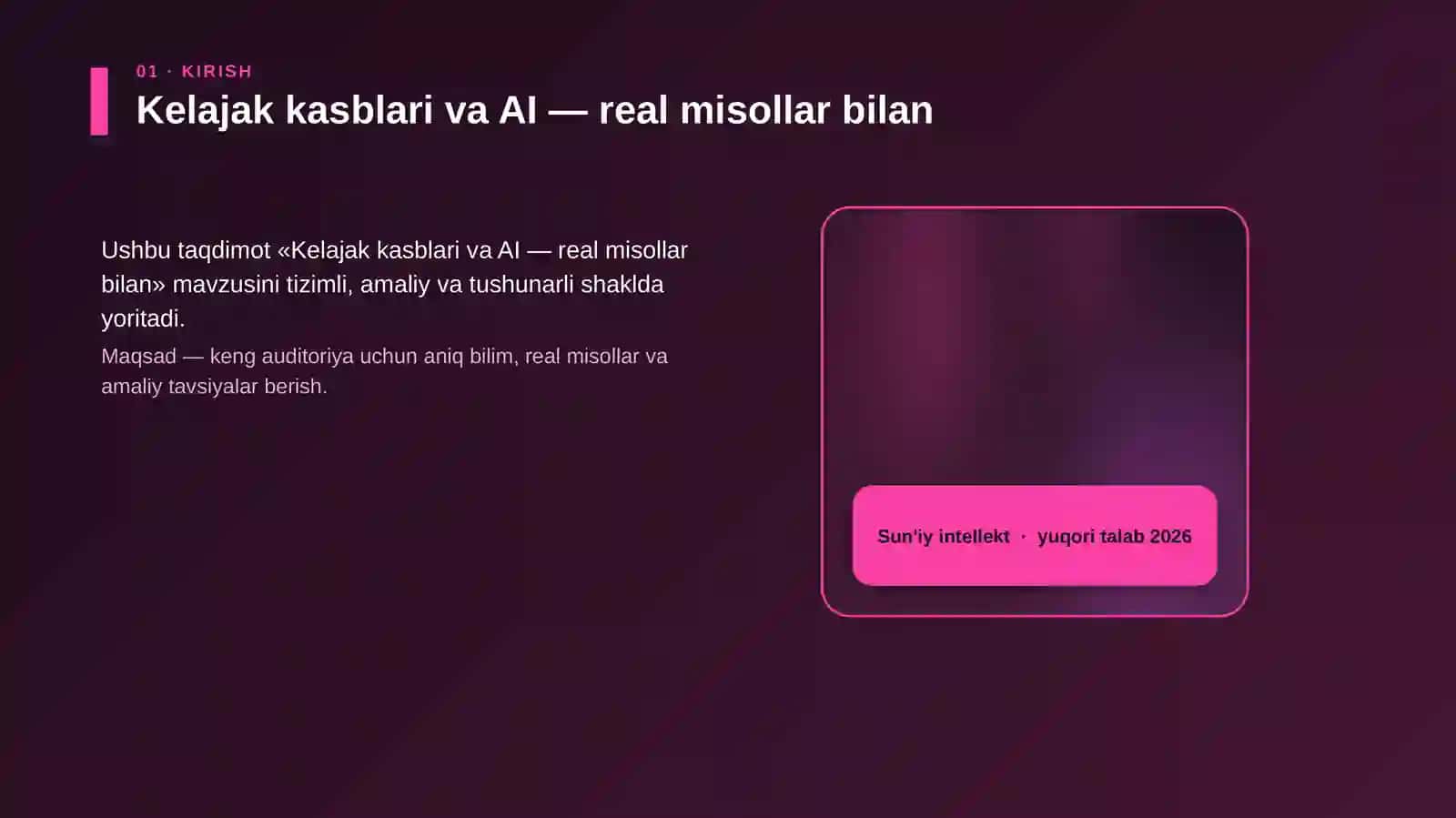 Kelajak kasblari va AI — real misollar bilan 4