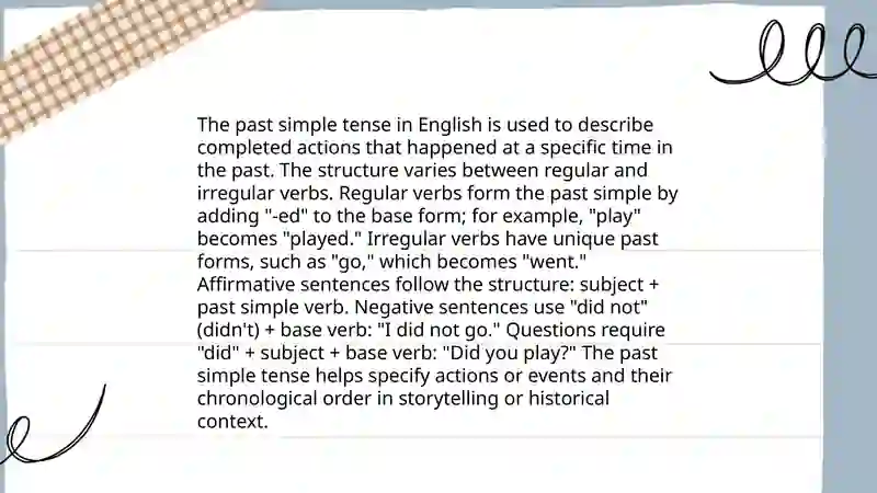 Past simple and past simple continuous 4