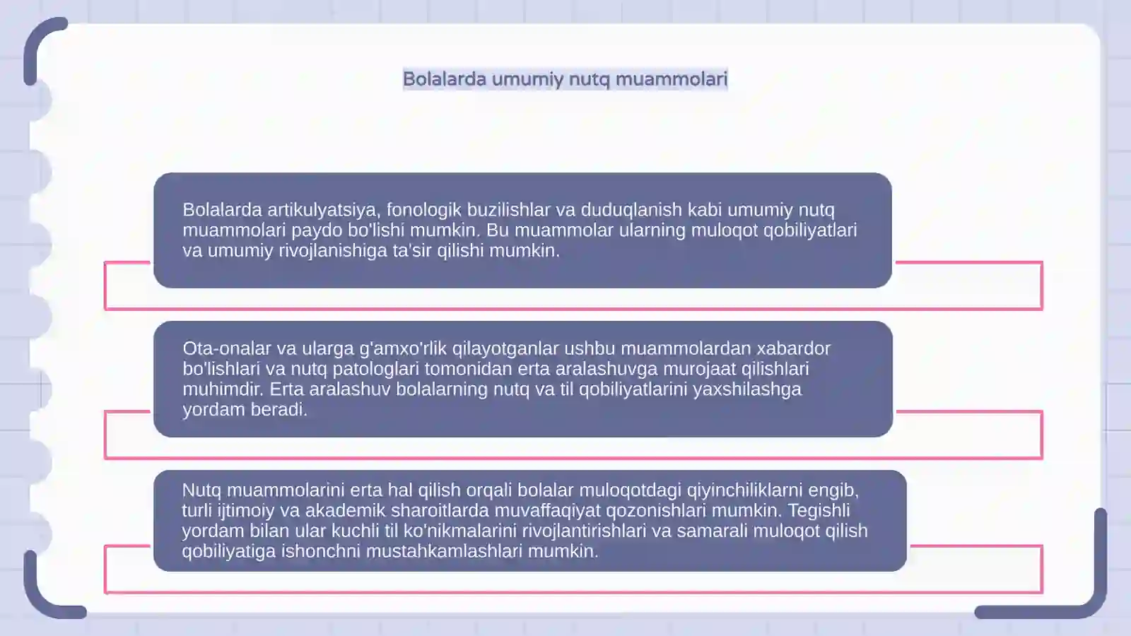 Bolalar nutqi masalalari. 4