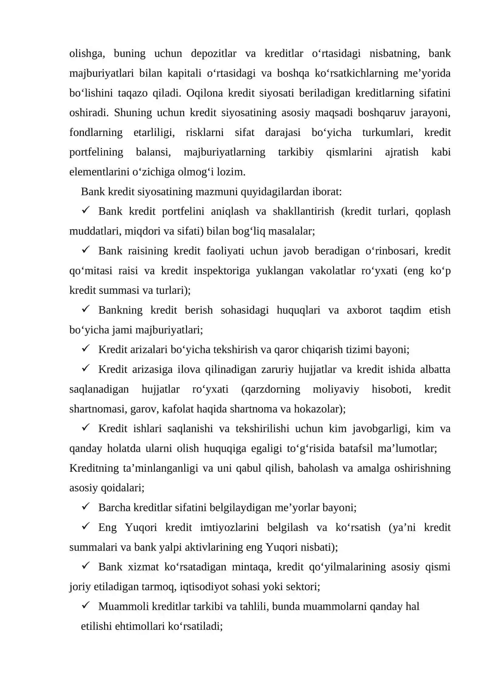 Tijorat banklarining kredit siyosati 4