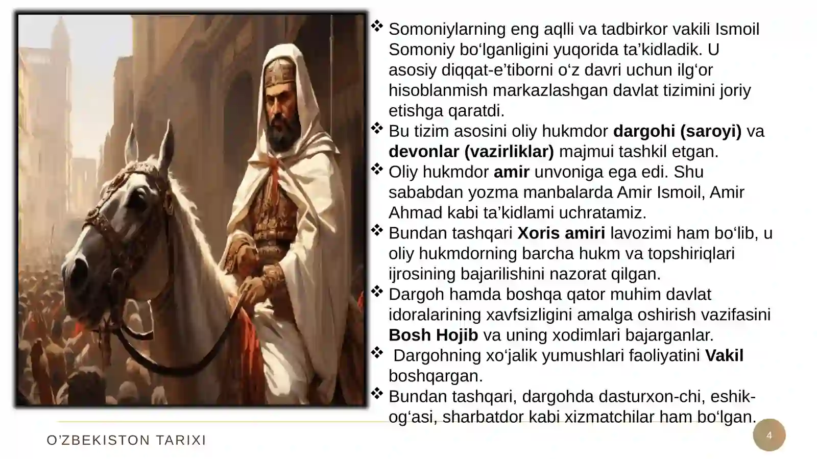 Somoniylar hukmronligi davrida Movaraunnahrda ijtimoiy, iqtisodiy hayot 4