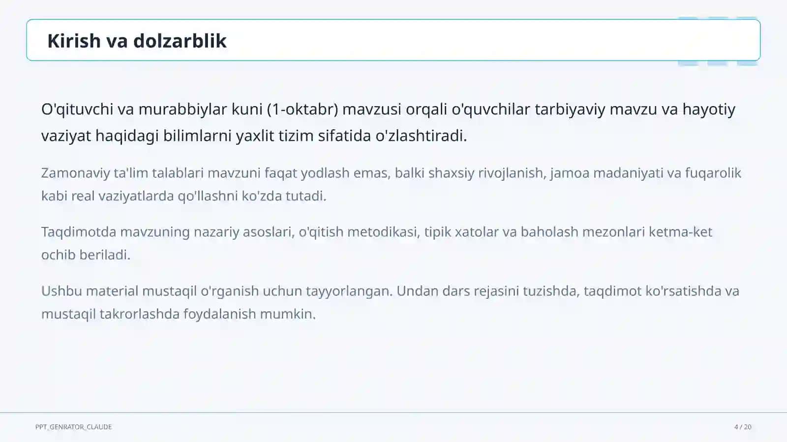 O'qituvchi va murabbiylar kuni 4