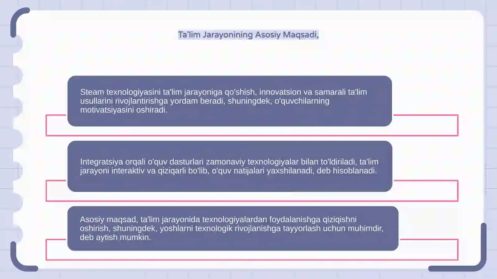 STEAM Texnologiyasi va Ta'lim Jarayonini Integratsiyasi 4