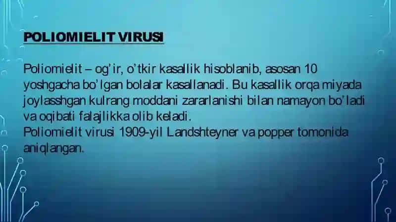 Pikarnoviruslar xarakteristikasi va laboratoriyatashxisi 4