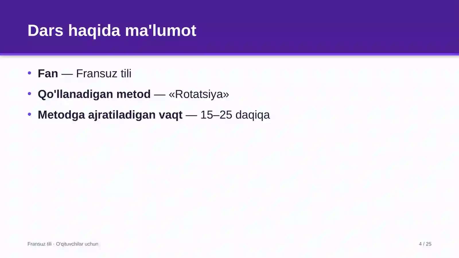 fransuz tili darslarida rotatsiya metodidan foydalanish 5372 4