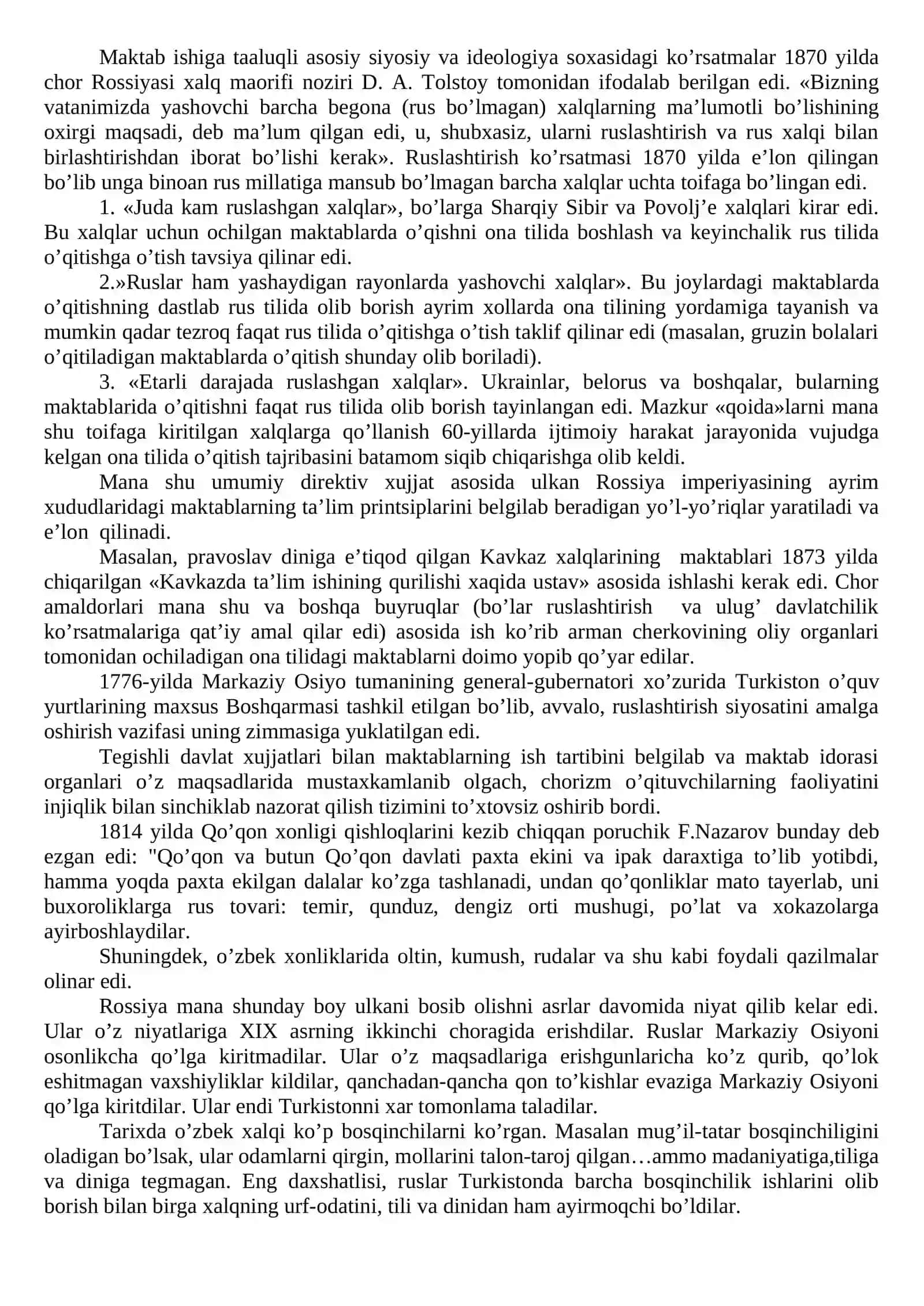 Turkiston o’lkasida ta’lim-tarbiya va pedagogik fikrlar 4
