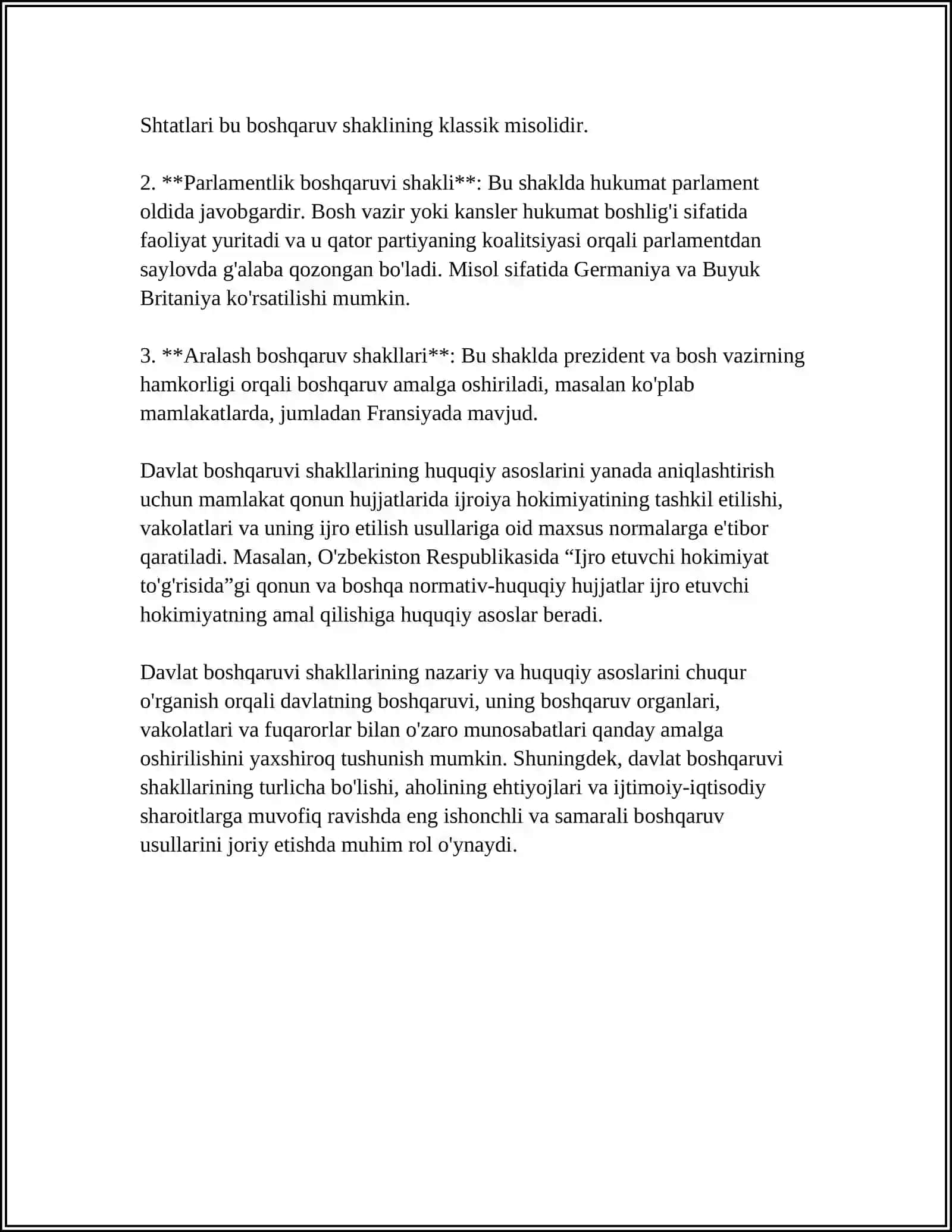MAMURIY HUQUQDA DAVLAT BOSHQARUV SHAKLLARI VA USULLARI 4